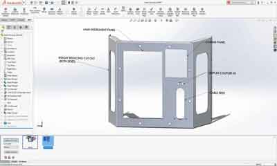 Interactive Kiosk Digital Signage 3D CAD Design